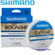 Леска монофильная Shimano Exage диаметр 0,225мм размотка 300м серая